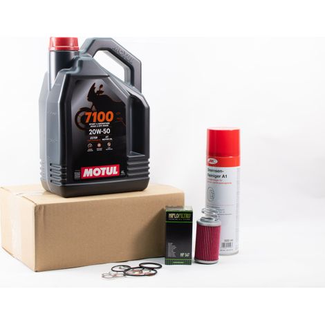 Kit Entretien Vidange Standard pour MV AGUSTA BRUTALE 1000 de 2020 à 2024 - MOTUL 7100 20W50 4L