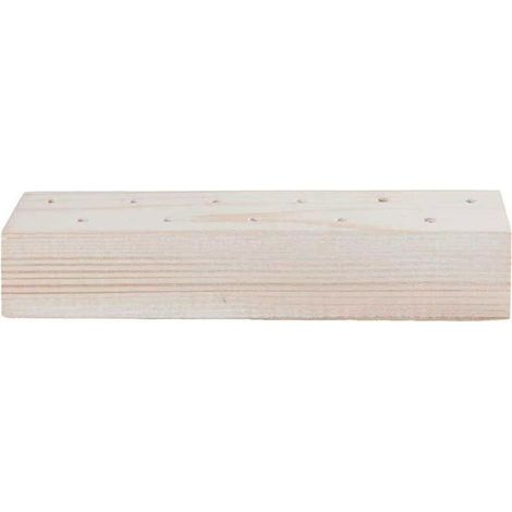 Support en bois pour fleurs séchées blanc - 21 x 4 x 5 cm (1/3)