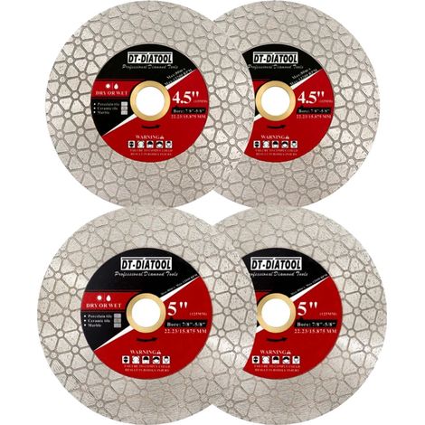 Disco de corte de diamante, corte versátil, alta eficiencia, 115 mm x 2, 125 mm x 2 (1/2)