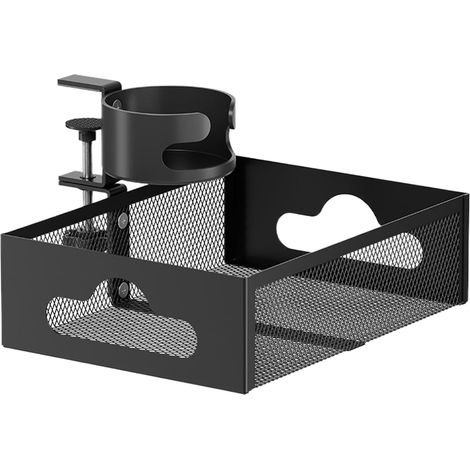 Organisateur sous table - Tiroir à stylo rotatif à pince - (1/5)