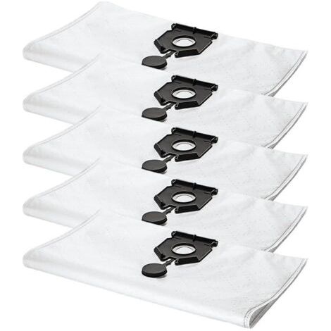 Lot de 5 sacs à poussière compatibles avec les aspirateurs Karcher 2.889-154.0 NT 30/30 L 30L NT 30/ Ap Te L NT 30/ Ap L 30L EU2613 (pièces de rechange pour aspirateur) (1/4)