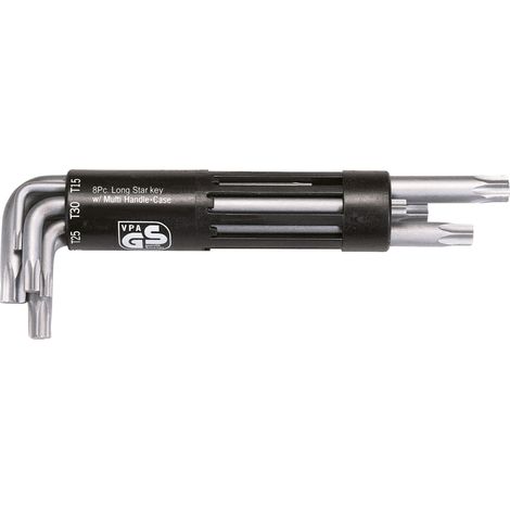 Juego de 8 llaves masculinas TORX® largas de T10 a T50 (1/2)