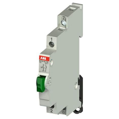 Bouton Poussoir 16A 250V AC 1O+1F Vert 2CCA703152R0001 ABB 703152 (1/2)