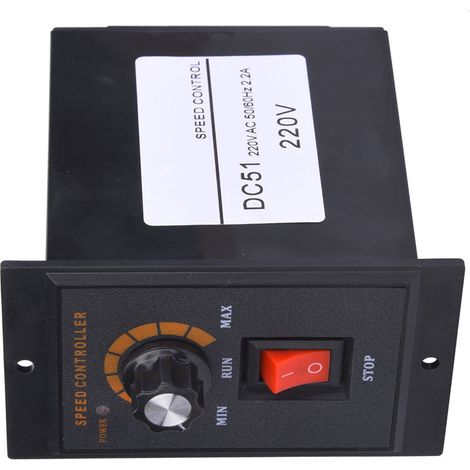 Régulateur de moteur CC DC-51, contrôleur à aimant permanent, 120 W, 2,2 A, rotation avant, sortie 0-220 V CC (1/5)