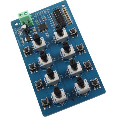 Servo-Controller mit 8-Wege-Drehknopfsteuerung, integriertem STM32-Lenkgetriebe-Controller und LED-Anzeige für FUTABA (1/5)