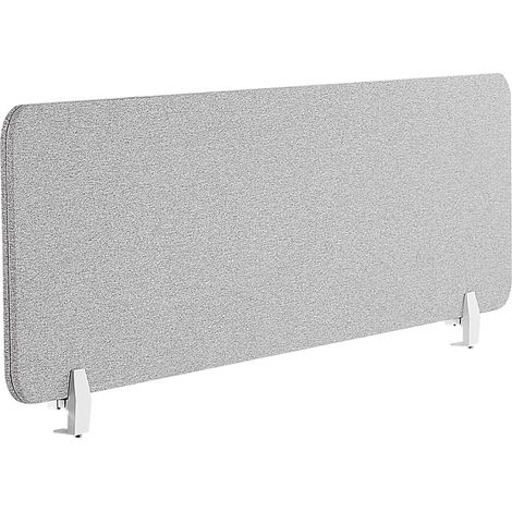 Pannello Divisorio Fonoassorbente in PET 120 x 40 cm Grigio Chiaro Wally (1/5)