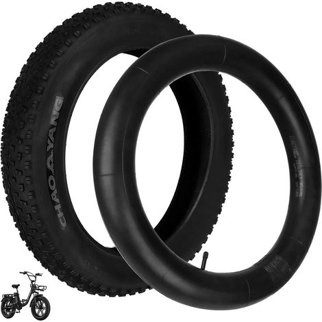 Pneu tout-terrain 20 x 4,0 (intérieur et extérieur) pour vélo électrique L20/L20 Boost, EK30, chambre à air 20 x 4,0" pour VTT et snowbikes (1/5)