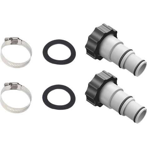 Adaptateur De Tuyau De Piscine - 38 mm Et 32 mm - Filetage Externe 2 Pouces - Pour Pompe À Filtration - 2 Pièces (1/5)