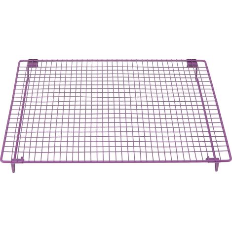 Grille de refroidissement en fer pour gâteaux, biscuits et pain - Accessoire four pâtisserie boutique café violet (1/5)