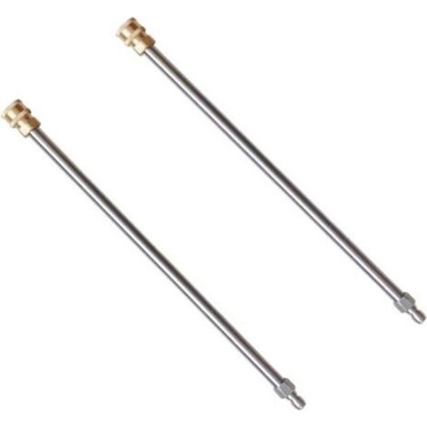 Lot de 2 Rallonge Nettoyeur Haute Pression,Outils de Nettoyage Lance Rechange pour Nttoyeur Haute Pression, Pistolet, Machine de Nettoyage avec Connexion Rapide 1/4