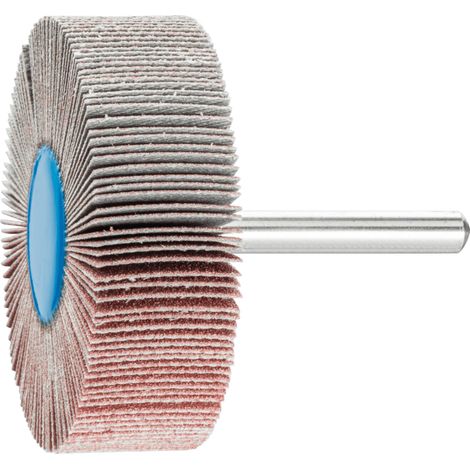 PFERD TOOLS Korund Fächerschleifer F Ø 60x20mm Schaft-Ø 6 mm A120 für Feinschliff und Finish 10 Stk (1/4)