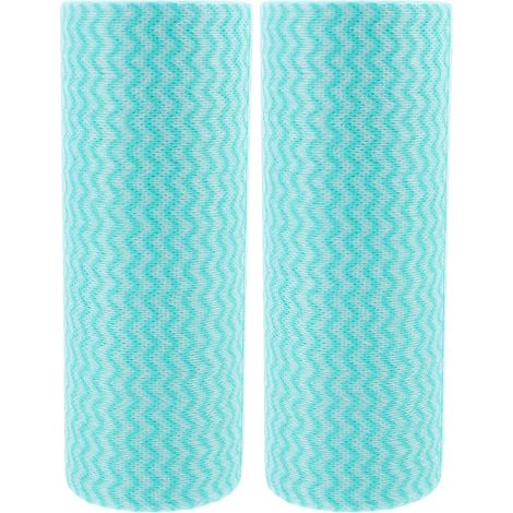 Rouleaux de nettoyage jetables, torchons lavables et jetables pour s'essuyer les mains, chiffons écologiques non tissés (1/5)