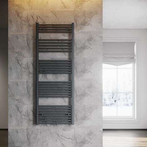 ELEGANT Handtuchtrockner Heizung Bad 1600x600mm Heizung Badezimmer Anthrazit Handtuchheizkörper (1/5)