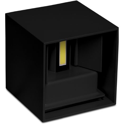Applique led cubo 6w nero luce naturale 4000K (1/4)