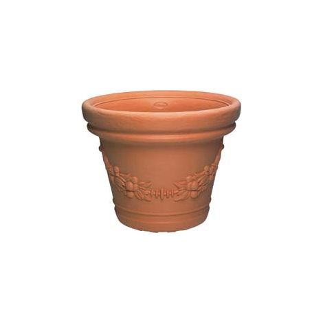 VASO ELIOS TONDO FESTONATO  40, ø cm.42x33 h.    DI MARTINO
