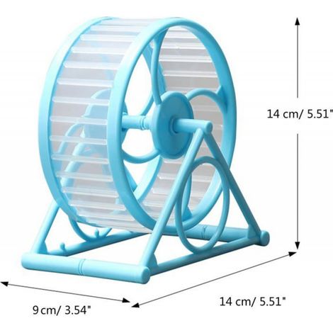Roue de course pour Hamster pour animaux de compagnie, avec support, fournitures de jeu, jouet en Cage, rose (1/5)