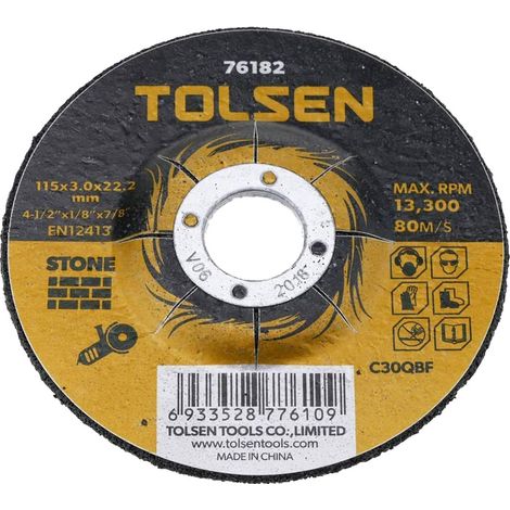 Disco Taglio Pietra e Marmo 115 x 3 x 22,2 mm TOLSEN (1/3)