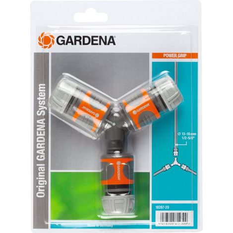 GARDENA Nécessaire de dérivation en Y pour arrosage 13 mm (1/2") et 15 mm (5/8") (18287-20).