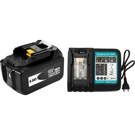 Batterie Rechargeable, Capacité 8000mAh, Chargeur Universel pour Outils Électriques, 1PCS-chargeur, 18V-a (1/2)
