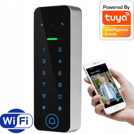 Videocitofono Codice di blocco e accesso con tessera Apertura cancello RFID TUYA WIFI (1/5)