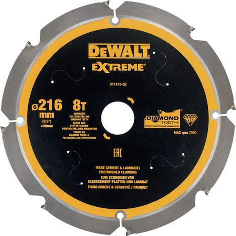 Extreme PCD Fibre Cement Saw Blade 216 x 30mm x 8T