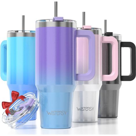 Kaffeebecher to Go 891ml Edelstahl Vakuum Thermobecher mit Griff und Strohhalm, auslaufsicher (1/5)