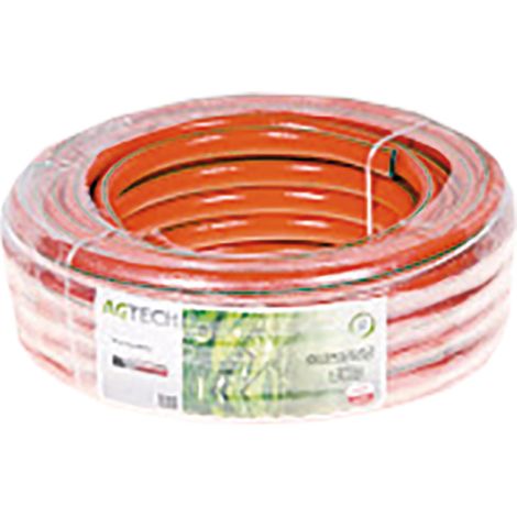 Manguera de jardín flexible naranja para instalación de agua, 25 m, 1/2" 041225