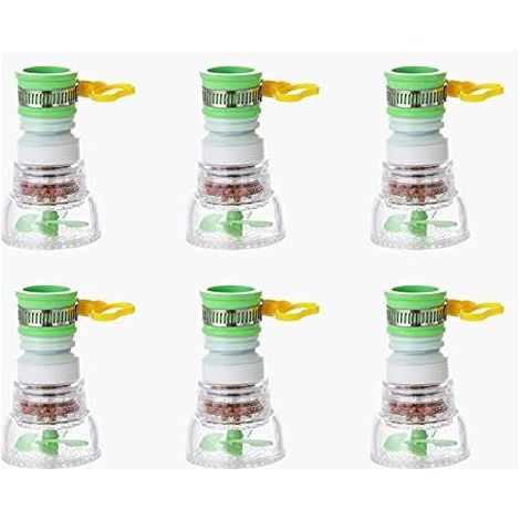 Ensemble de 6 accessoires pour purificateur d'eau de robinet avec cartouche rotative pour purificateur d'eau minérale active (1/5)