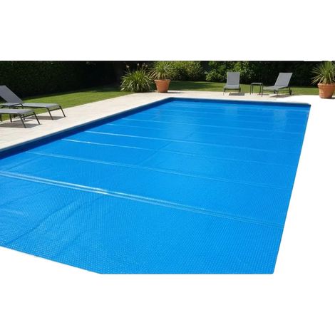Cubierta rectangular para piscina, resistente a la intemperie, fácil de mantener, color verde militar. (1/2)