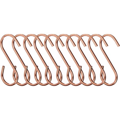 Premier Housewares Sorello Rose Gold Hanging Hooks - Set of 10 (1/4)