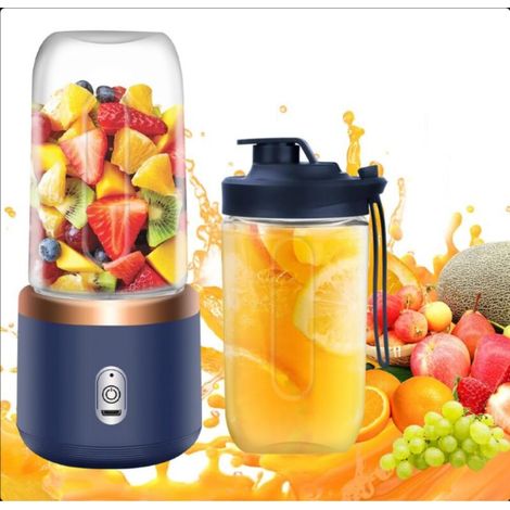 400 ml Mixeur portable , mixeur à smoothie avec tasse, 6 lames, mini mixeur pour milkshakes, jus et smoothies (1/5)
