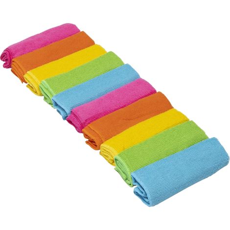 Chiffons microfibres 30 x 30cm  10 pcs