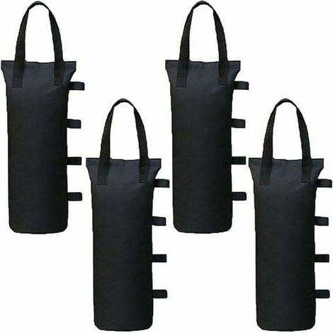 Set aus 4 Ballastsäcken für Pavillon, Markise, Zelt und Sonnenschirm, mit Sand befüllbar für optimale Stabilität.