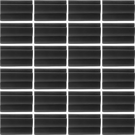 Lot de 50 protections sol en plastique noir pour pieds chaise (1/5)