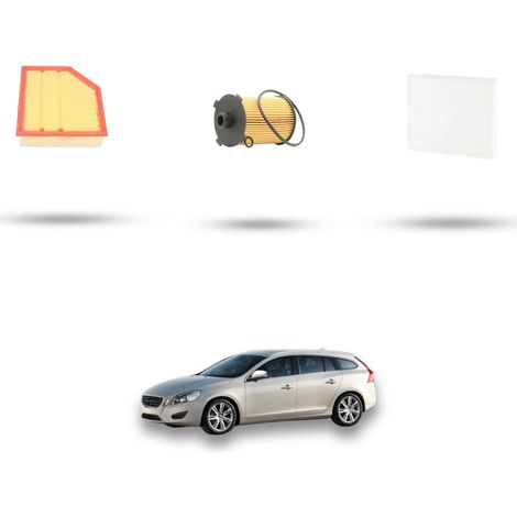 Kit tagliando 3 filtri compatibile con Volvo V60 1.5 T3 112kw Dal 2015 (1/5)