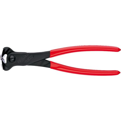 KNIPEX 68 01 200 Tronchese per meccanica con tagliente frontale rivestiti in resina sintetica atramentata nera 200 mm