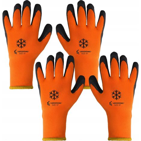 Guantes de trabajo de invierno VERGIONIC de 25 cm (10 pulgadas), 2 pares. Guantes de protección.