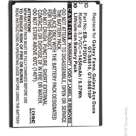 NX - Batterie téléphone, smartphone, GSM pour Samsung 3.7V 1450mAh - EB-L1P3DVUEBL1P3DV