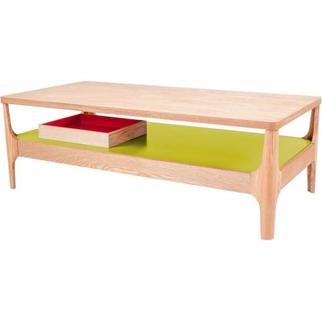 Table basse addison - Vert, bois (1/3)