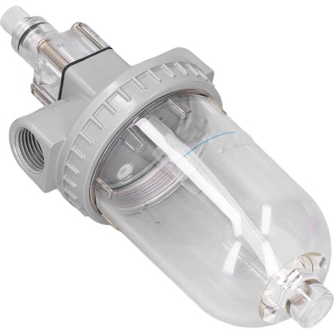 Séparateur eau-huile en alliage aluminium PC étanche QIU-15 G1/2 pour compresseur à air