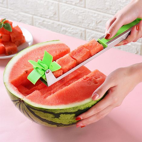 Wassermelonenschneider aus Edelstahl, Obst- und Wassermelonenschneider, Küchenzubehör (1/5)