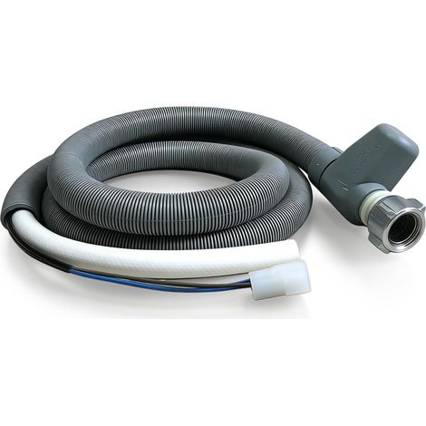 Tuyau: 1.8m Tuyau Lave Vaisselle, Tuyaus Machine à Laver, Rallonge Tuyau Machine à Laver Avec Raccord 3/4 Pouce Pour Lave-Linge Et Lave-Vaisselle (Gris) (1/5)