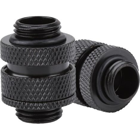 Connecteur mâle-mâle à fonctionnalités étendues, surface polie pour une meilleure dissipation de la chaleur, joint en silicone pour éviter les fuites dans les systèmes de refroidissement à eau. (1/4)