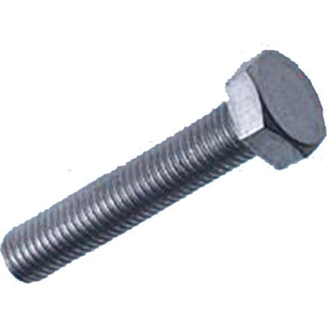 Tornillo hexagonal 933 6x16 zinc sin tuerca 8.8