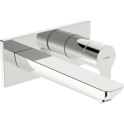 HANSA HA Conjunto de acabado monomando para grifo de lavabo HANSALIGNA - 4489 Roseta cuadrada Proyección 186 mm cromo, 44892133