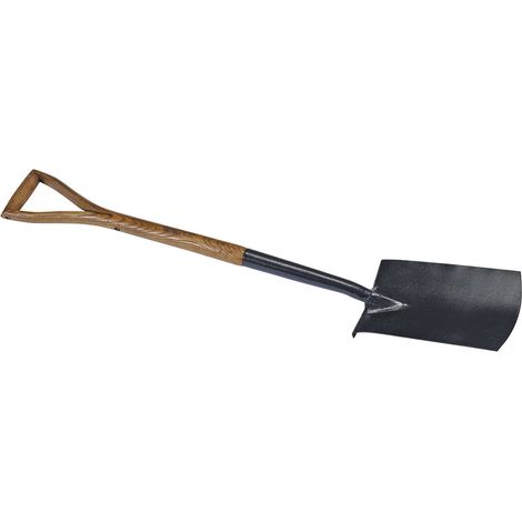 Pelle de Jardin en Acier Carbone avec Manche en frêne (1/3)