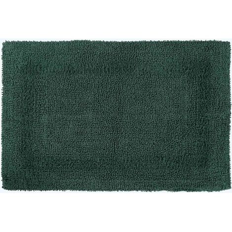 HOMESCAPES Badematte waldgrün 50x80 cm aus 100% Baumwolle