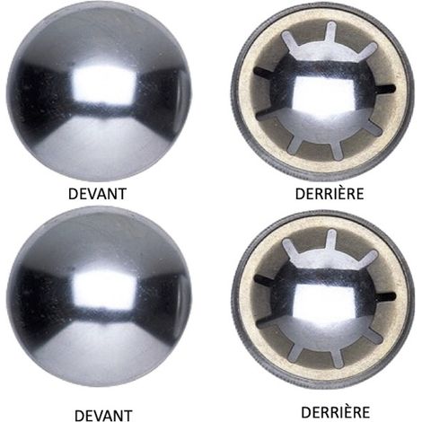 Lot de 2 x calottes autobloquantes diamètre 20 mm