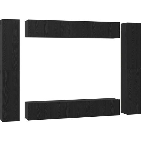Maison Exclusive - Conjunto de mueble de TV Montada en la pared 1