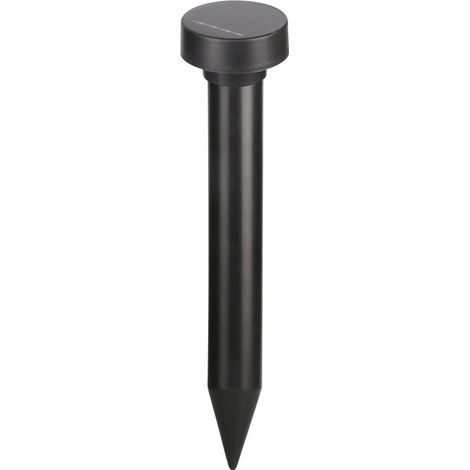 Répulsif solaire ultrasonore vibrant rond petit boîtier noir anti-rats serpents pelouse, 1 pièce (1/3)